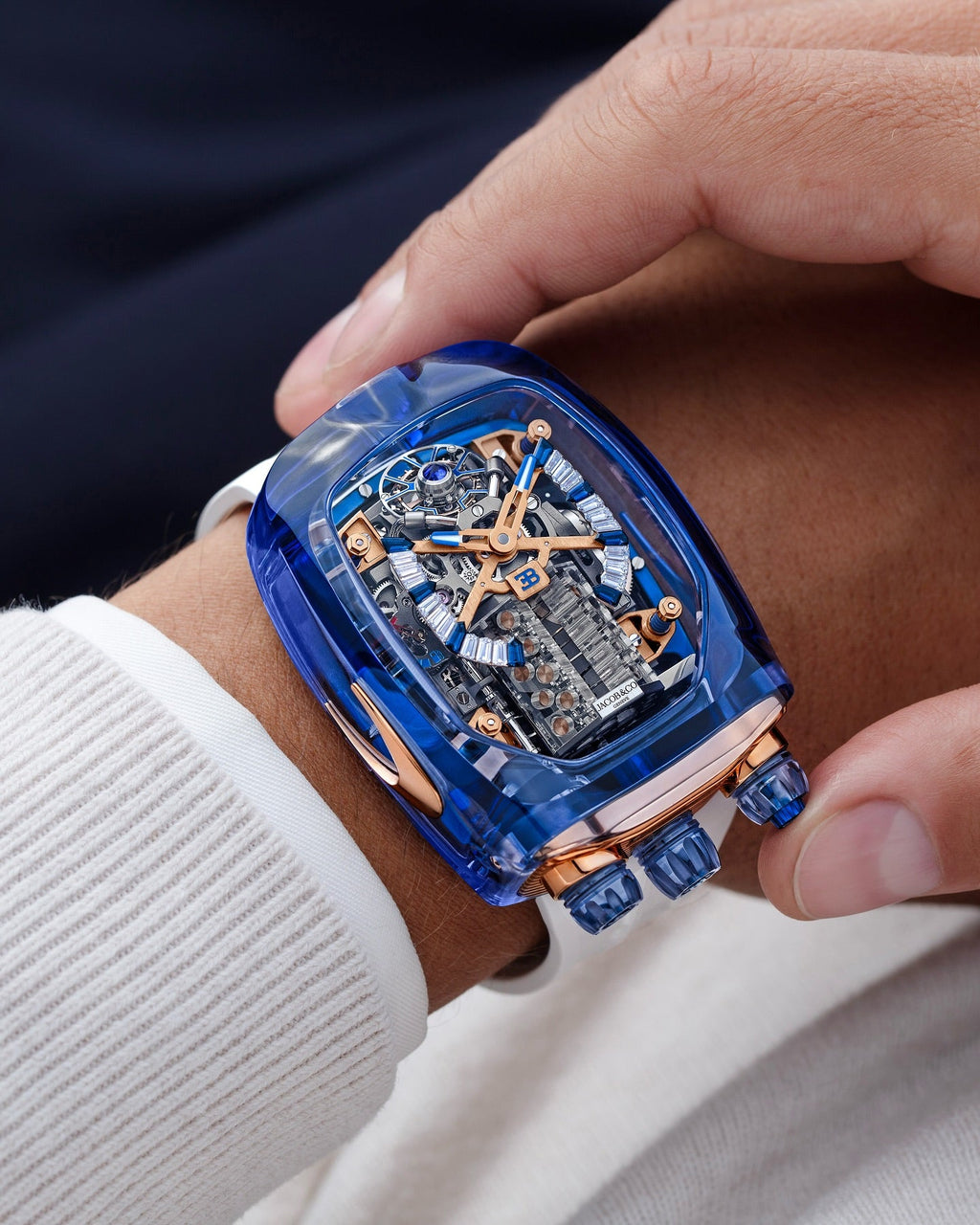 Limited Edition Jacob & Co. Bugatti Chiron Tourbillon watch (C05)