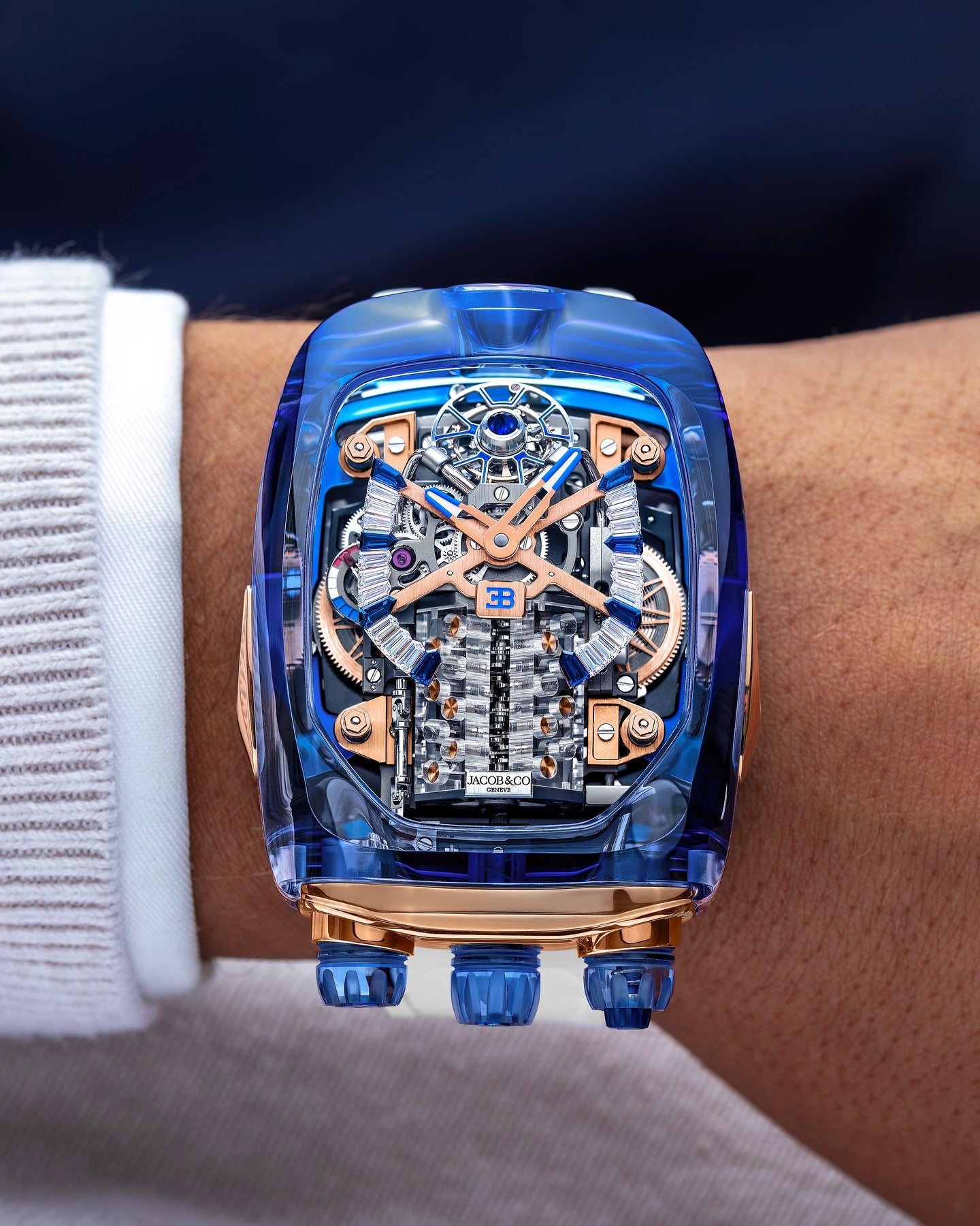 Limited Edition Jacob & Co. Bugatti Chiron Tourbillon watch (C05)