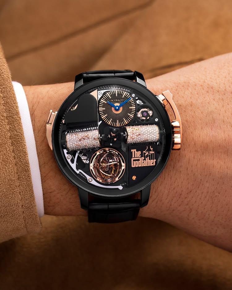 Limited Edition Jacob & Co. Opera Godfather black DLC titanium watch (C05)