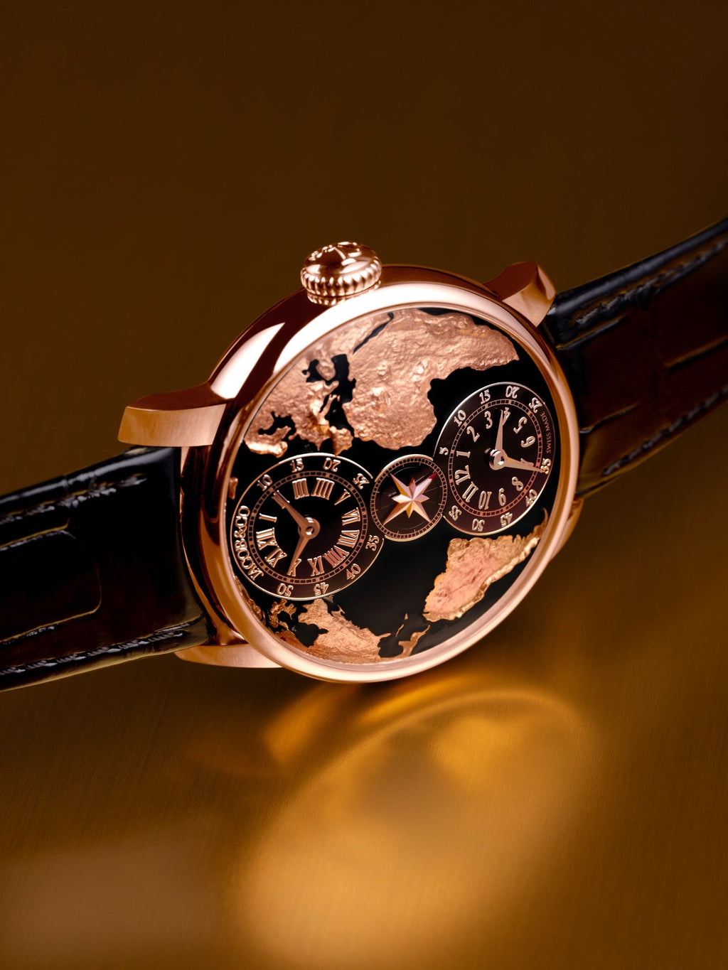 Limited Edition Jacob & Co. The World Is Yours Dual Time Zone watch (C05)