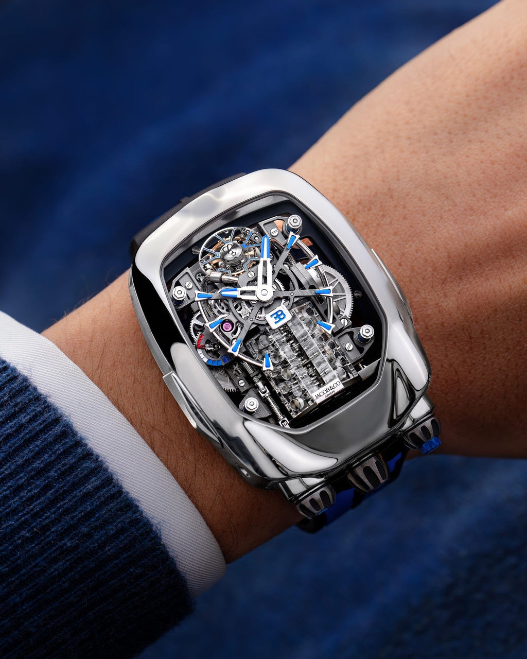 Limited Edition Jacob & Co. Bugatti Chiron Tourbillon watch (C05)