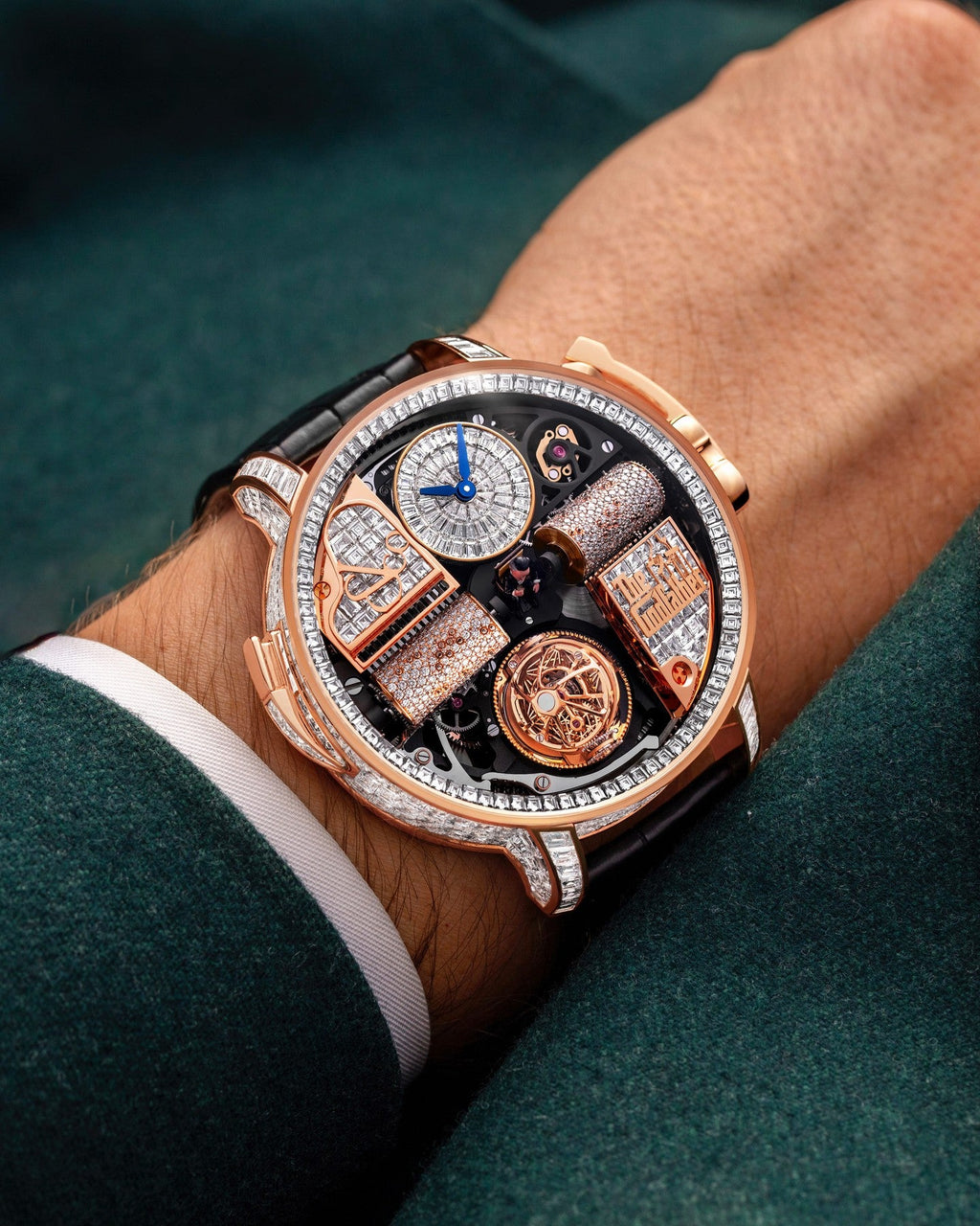 Limited Edition Jacob & Co. Opera Godfather Baguette watch (C05)