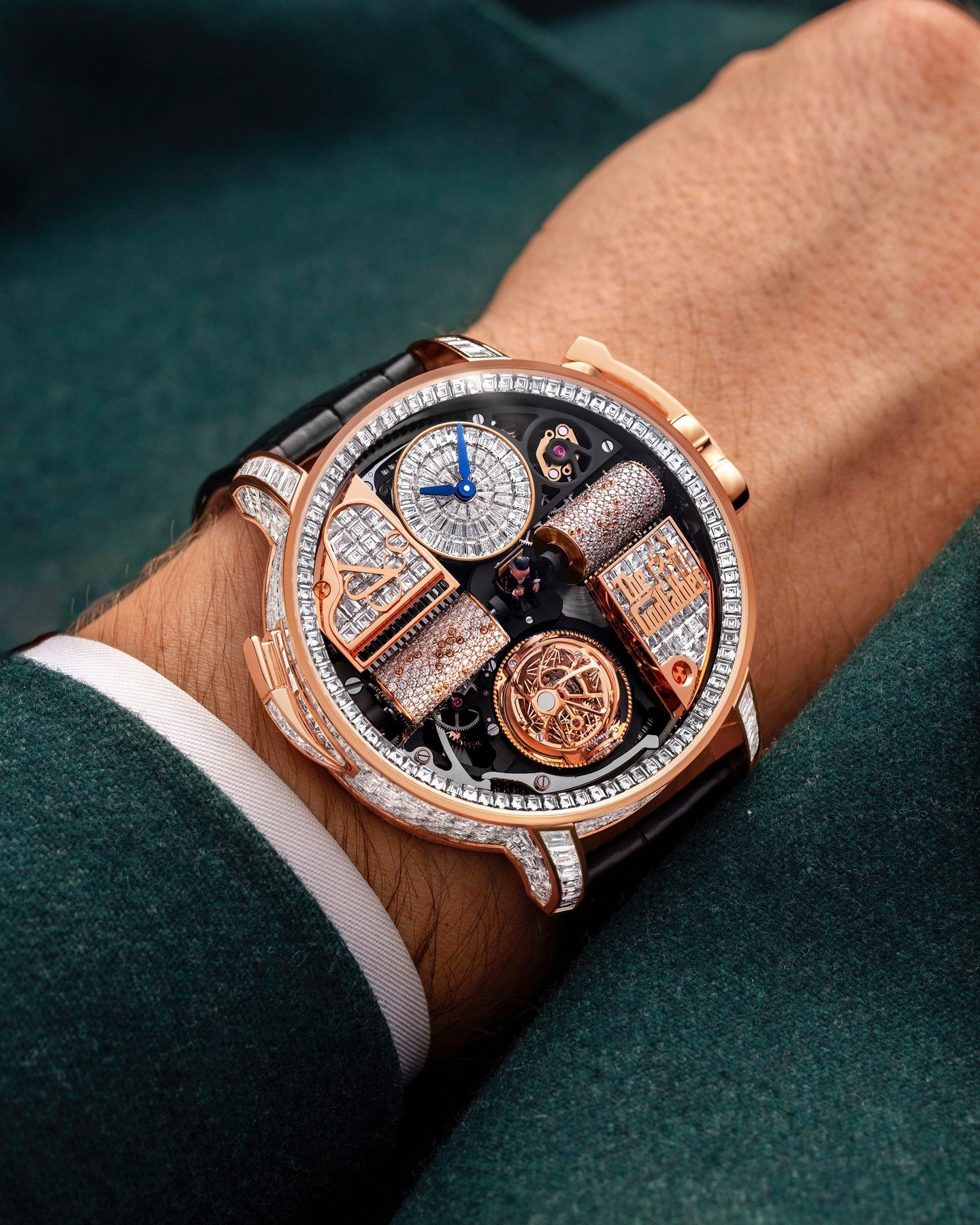 Limited Edition Jacob & Co. Opera Godfather Baguette watch (C05)