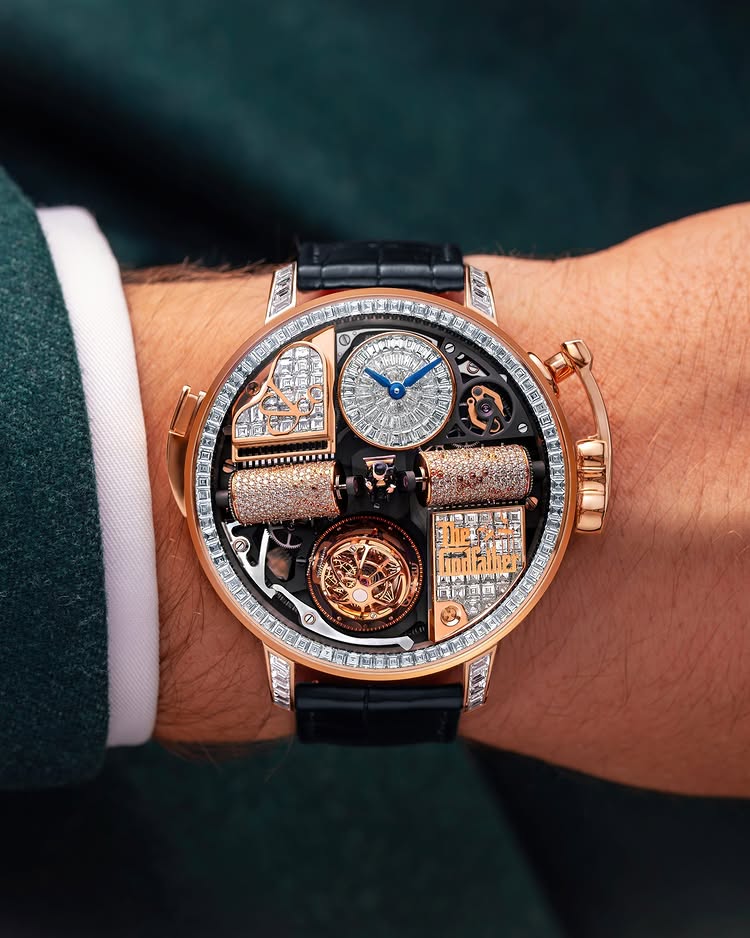 Limited Edition Jacob & Co. Opera Godfather Baguette watch (C05)