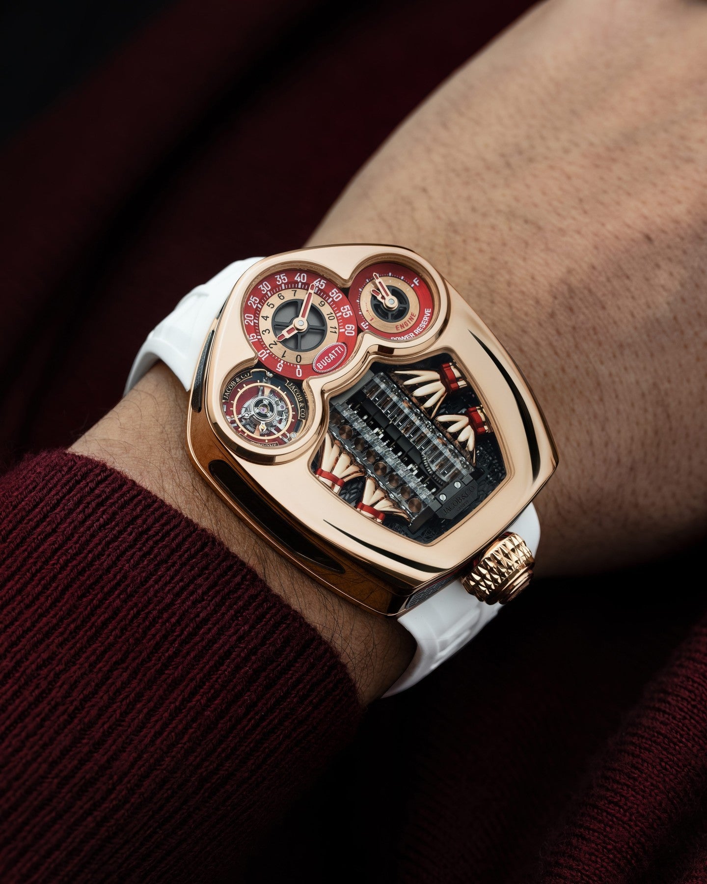 Limited Edition Jacob & Co. Bugatti Tourbillon watch (C05)